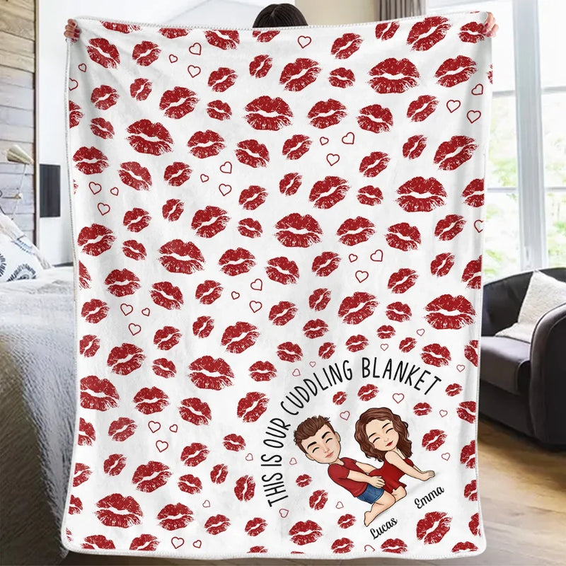 Spending The Holidays With You Is The Greatest Gift Of All - Couple Personalized Custom Blanket - Christmas Gift For Husband Wife, Anniversary