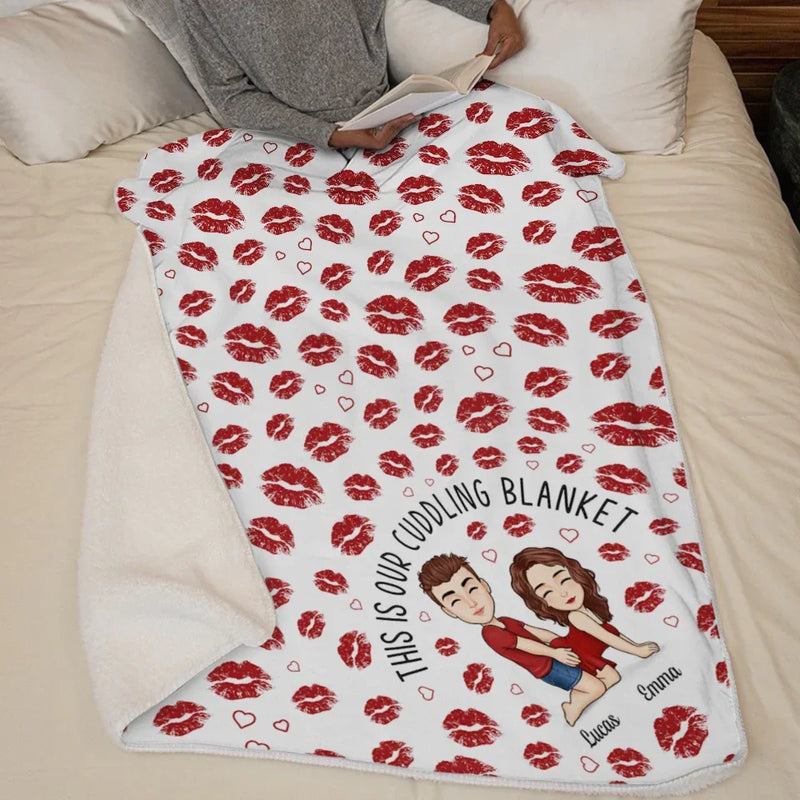 Spending The Holidays With You Is The Greatest Gift Of All - Couple Personalized Custom Blanket - Christmas Gift For Husband Wife, Anniversary