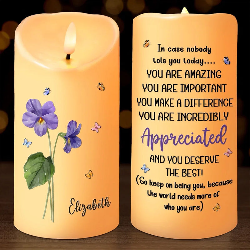 You Are Truly Appreciated, And You Deserve The Best In Everything - Bestie Personalized Custom LED Candle - Christmas Gift For Best Friends, BFF, Sisters
