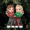 Of All Possessions A Friend Is The Most Precious - Bestie Personalized Custom Ornament - Acrylic Custom Shaped - Christmas Gift For Best Friends, BFF, Sisters