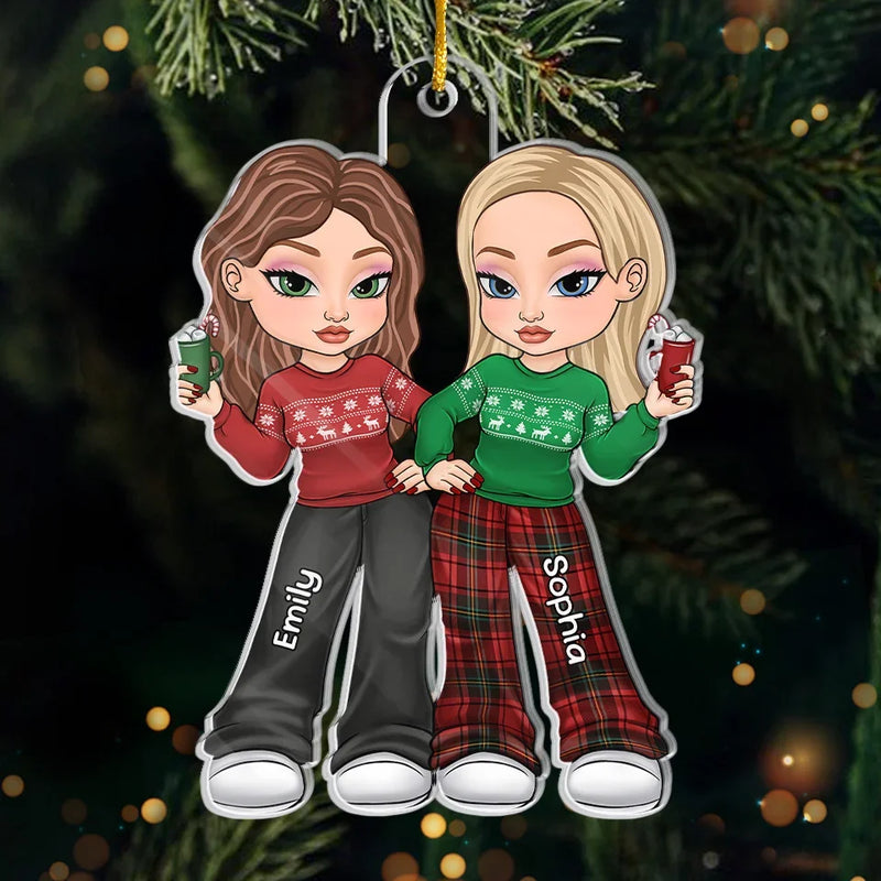 Of All Possessions A Friend Is The Most Precious - Bestie Personalized Custom Ornament - Acrylic Custom Shaped - Christmas Gift For Best Friends, BFF, Sisters
