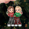Of All Possessions A Friend Is The Most Precious - Bestie Personalized Custom Ornament - Acrylic Custom Shaped - Christmas Gift For Best Friends, BFF, Sisters