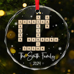 Sending Love And Comfort During This Time - Family Personalized Custom Circle Glass Ornament - New Arrival, Christmas Gift For Family Members AMZ1