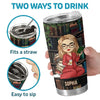 Just A Girl Who Loves Books - Personalized Custom Tumbler - Christmas Gift For Book Lovers