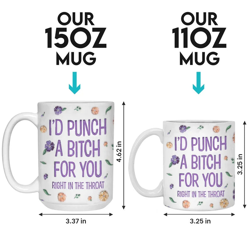 Besides Chocolate, You're My Favorite - Bestie Personalized Custom 3D Inflated Effect Printed Mug - Gift For Best Friends, BFF, Sisters
