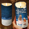 A Bond That Can't Be Broken - Memorial Personalized Custom LED Candle - Sympathy Gift, Christmas Gift For Pet Owners, Pet Lovers