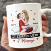 Chaque baiser est une promesse éternelle - Mug personnalisé pour couple - Cadeau de Noël pour mari et femme, anniversaire