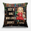 Je vais à la librairie pour trouver mon âme - Coussin personnalisé - Cadeau pour les amoureux des livres