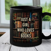 Books Are The Windows To My Soul - Personalized Custom Black Mug - Gift For Book Lovers