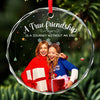Custom Photo Cherishing The Magic Of Endless Friendship - Bestie Personalized Custom Circle Glass Ornament - Christmas Gift For Best Friends, BFF, Sisters