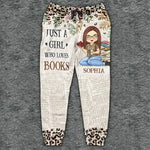 In The Pages Of A Book, I Find My World - Personalized Custom Unisex Sweatpants - Gift For Book Lovers