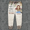 Dans les pages d'un livre, je trouve mon monde - Pantalon de survêtement unisexe personnalisé - Cadeau pour les amoureux des livres