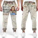In The Pages Of A Book, I Find My World - Personalized Custom Unisex Sweatpants - Gift For Book Lovers