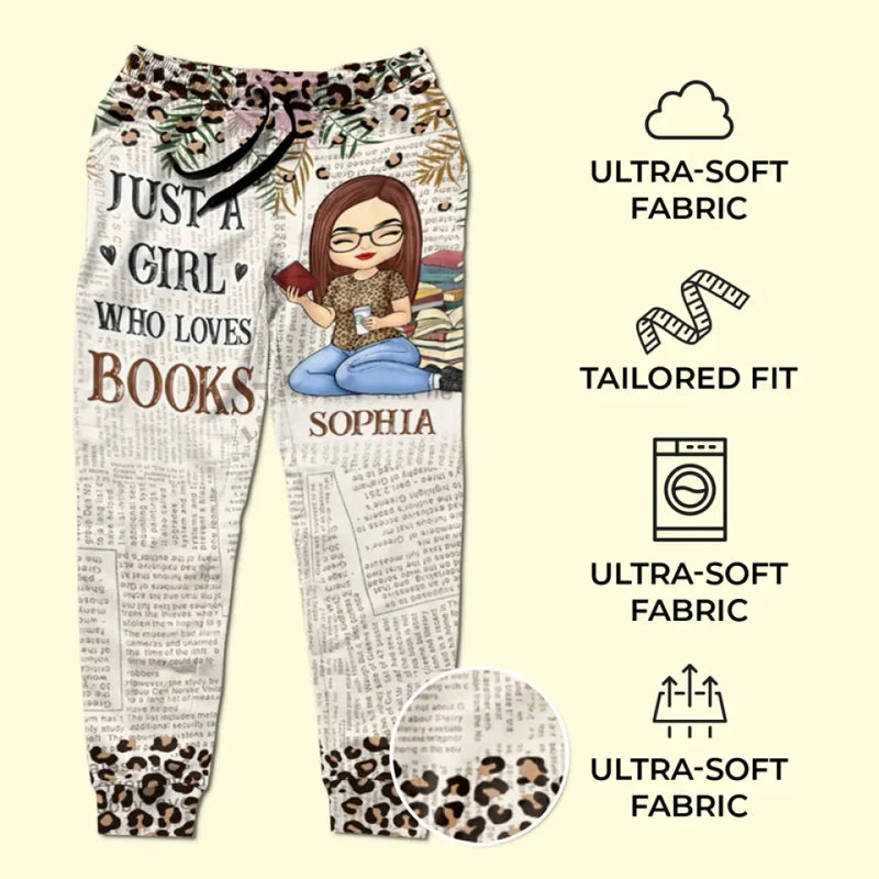 In The Pages Of A Book, I Find My World - Personalized Custom Unisex Sweatpants - Gift For Book Lovers