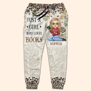 In The Pages Of A Book, I Find My World - Personalized Custom Unisex Sweatpants - Gift For Book Lovers