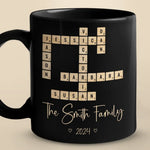 Family First - Family Personalized Custom Black Mug - Gift For Family Members