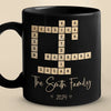 La famille avant tout - Mug noir personnalisé pour la famille - Cadeau pour les membres de la famille