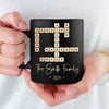 Family First - Family Personalized Custom Black Mug - Gift For Family Members