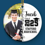 Custom Photo Graduation Gifts - Personalized Ceramic Ornament