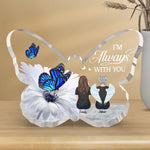 Your Memory Is A Treasure That Will Never Fade - Memorial Personalized Custom Heart Shaped Acrylic Plaque - Sympathy Gift For Family Members