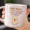 Paws Off My Secrets - Dog & Cat Personalized Custom Marble Mug - Christmas Gift For Pet Owners, Pet Lovers