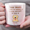 Paws Off My Secrets - Dog & Cat Personalized Custom Marble Mug - Christmas Gift For Pet Owners, Pet Lovers