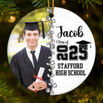 Custom Photo Graduation Gifts - Personalized Ceramic Ornament