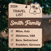 Life Is Short, But The World Is Wide - Family Personalized Custom Ornament - Wood Custom Shaped - Christmas Gift For Family, Adventure, Travel Lovers
