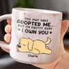 But I'm Pretty Sure I Own You - Dog & Cat Personalized Custom Marble Mug - Christmas Gift For Pet Owners, Pet Lovers