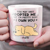 But I'm Pretty Sure I Own You - Dog & Cat Personalized Custom Marble Mug - Christmas Gift For Pet Owners, Pet Lovers