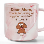 Paws Off My Secrets - Dog & Cat Personalized Custom Marble Mug - Christmas Gift For Pet Owners, Pet Lovers