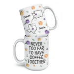 Custom Name Long Distance Friendship Gifts - Personalized Mugs
