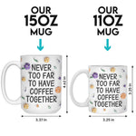Custom Name Long Distance Friendship Gifts - Personalized Mugs