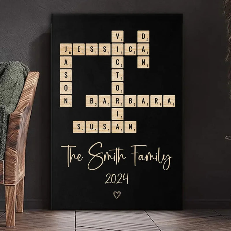 Creating Memories - Family Personalized Custom Vertical Canvas - Gift For Family Members