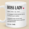 Boss Lady Vibes Only - Friend Personalized Custom Mug - Christmas Gift For Best Friends, Sisters, Family Members, Coworkers