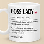 Boss Lady Vibes Only - Friend Personalized Custom Mug - Christmas Gift For Best Friends, Sisters, Family Members, Coworkers