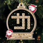 Custom Name Family Christmas Gifts - Personalized Ornament