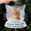 Custom Photo You Were My Favorite Hello - Memorial Personalized Custom Ornament - Acrylic Custom Shaped - New Arrival, Sympathy Gift, Christmas Gift For Pet Owners, Pet Lovers AMZ