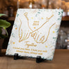 I Love You Forever And Always - Couple Personalized Custom Square Shaped Stone With Stand - Christmas Gift For Husband Wife, Anniversary, First Christmas