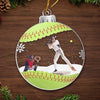 Custom Photo For The Love Of The Game - Sport Personalized Custom Ornament - Acrylic Custom Shaped - Christmas Gift For Baseball Players, Baseball Lovers