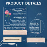 You Are Always In Mine - Family Personalized Custom Shaped 3D LED Light - Christmas Gift For Daughter