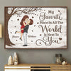My Smile Is Yours - Couple Personalized Custom Horizontal Poster - Gift For Husband Wife, Anniversary