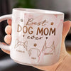Best Fur Mom Ever - Dog & Cat Personalized Custom Marble Mug - Christmas Gift For Pet Owners, Pet Lovers