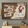 All Of Me Loves All Of You - Couple Personalized Custom Horizontal Poster - Christmas Gift For Husband Wife, Anniversary