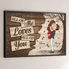 All Of Me Loves All Of You - Couple Personalized Custom Horizontal Poster - Christmas Gift For Husband Wife, Anniversary