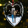 It Takes A Long Time To Grow An Old Friend - Bestie Personalized Custom Heart Glass Ornament - Christmas Gift For Best Friends, BFF, Sisters