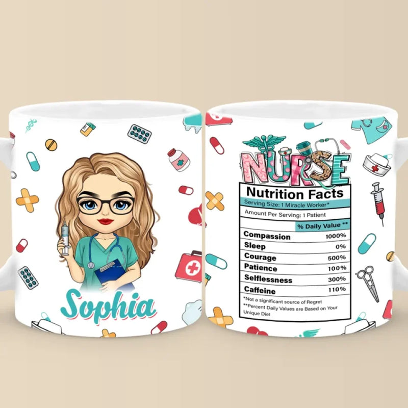 An Angel With A Stethoscope - Nurse  Personalized Custom Mug - Appreciation, Thank You Gift, Nurse Life
