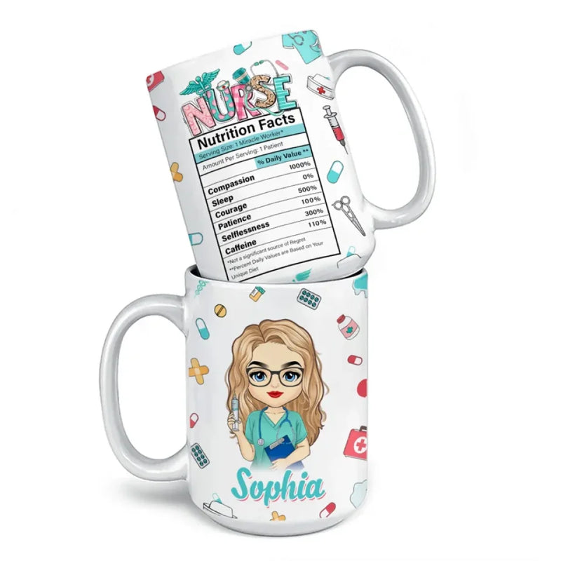An Angel With A Stethoscope - Nurse  Personalized Custom Mug - Appreciation, Thank You Gift, Nurse Life