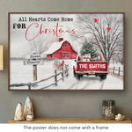 Custom Name Christmas Family Gifts - Personalized Poster