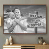Custom Photo With You, I've Found My Home - Couple Personalized Custom Horizontal Poster - Gift For Husband Wife, Anniversary